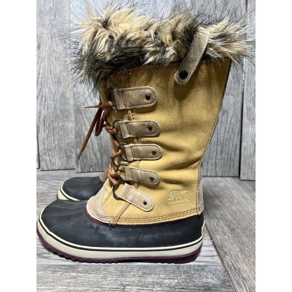 Sorel Joan of Artctic Boots Insulated WaterProof Suede Snow Duck Rubber Tall 11 - Picture 2 of 10